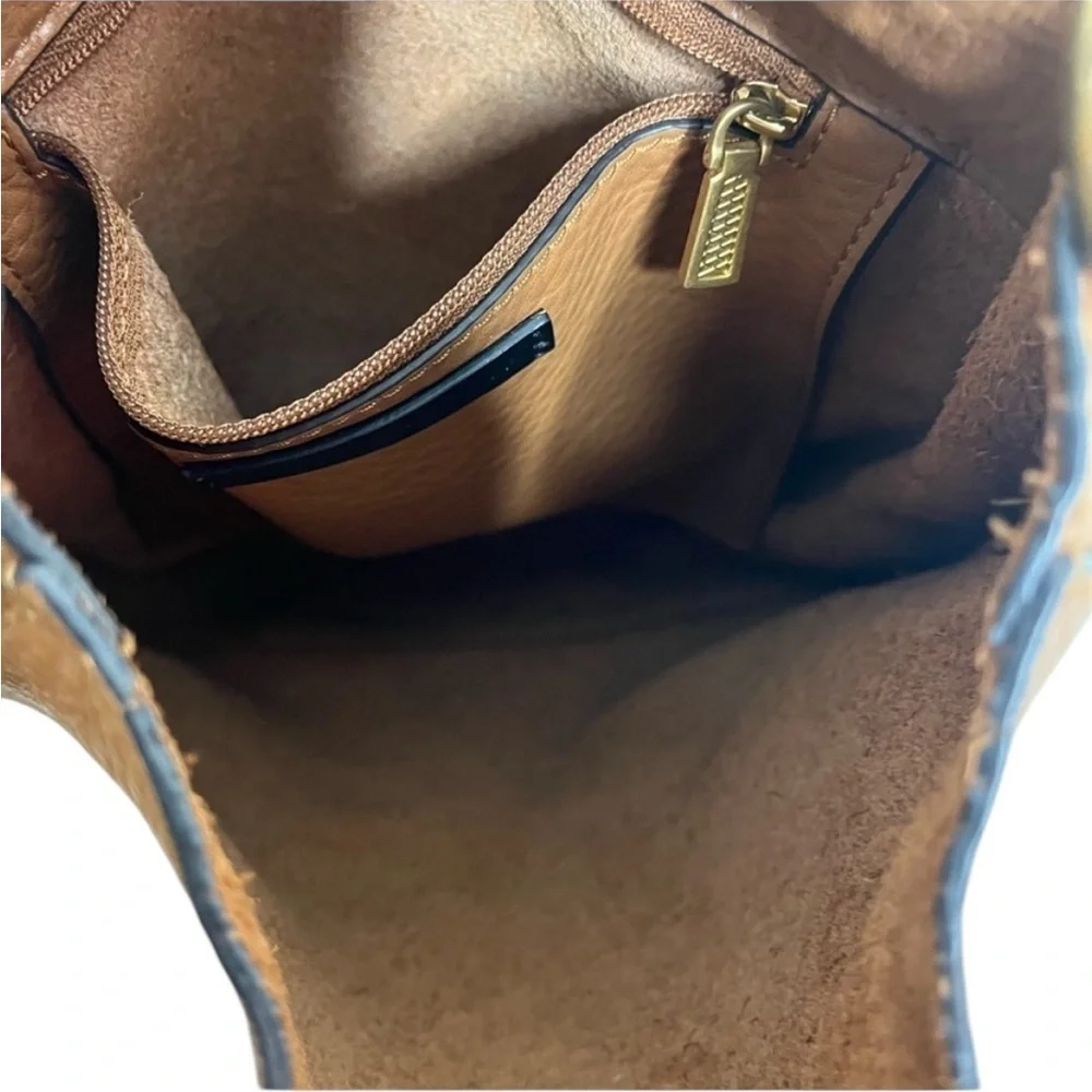 Rebecca Minkoff Darren Tan Leather Twist Shoulder Bag BLEMISH